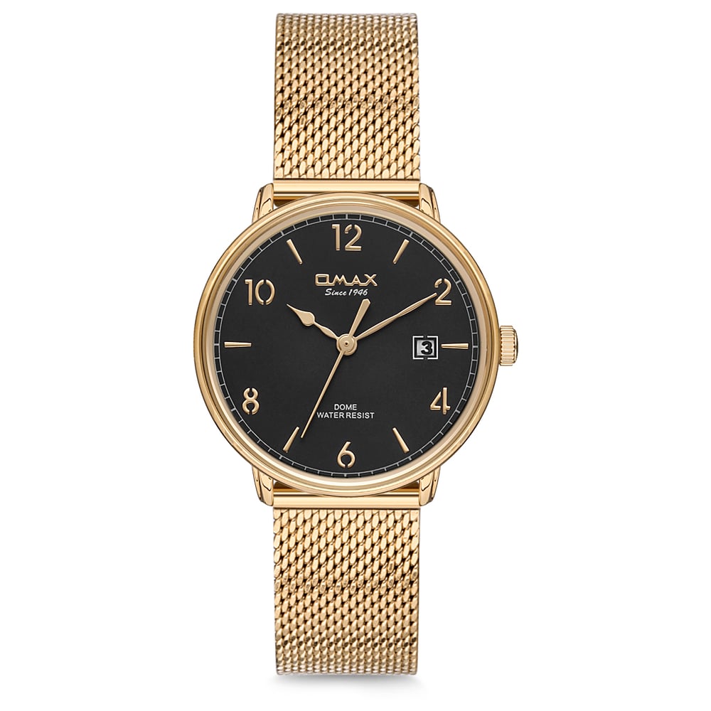 Omax Dome Series Gold Mesh Analog Watch For Women DCD004G21I Omax Dome Series Gold Mesh Analog Watch For Women DCD004G21I