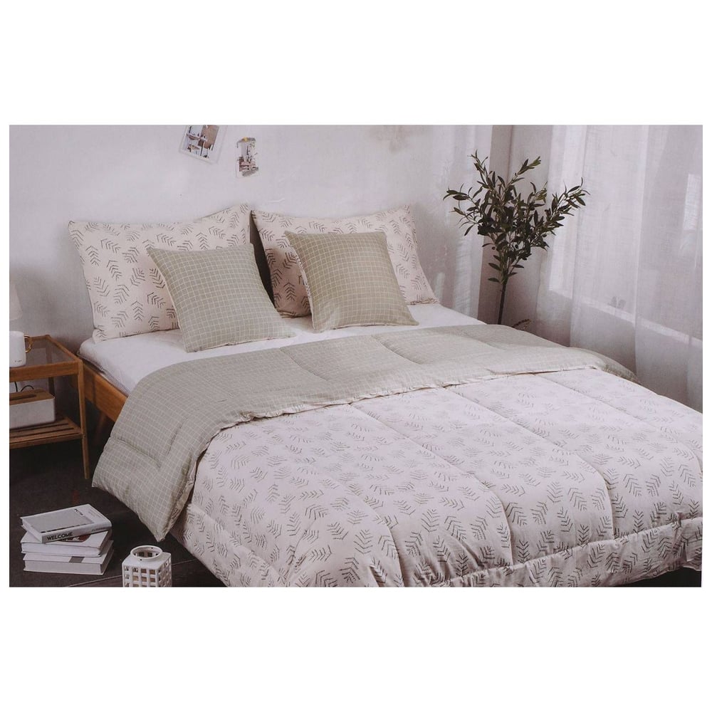 Pan Emirates Vega 5pcs Comforter Set 210TC Grey price in Bahrain, Buy Pan Emirates Vega 5pcs