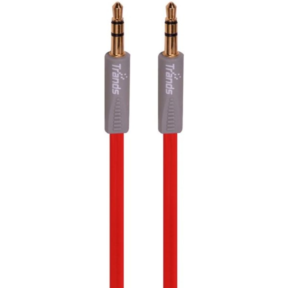Trands 3.5mm Aux Audio Cable 1m Red Trands 3.5mm Aux Audio Cable 1m Red