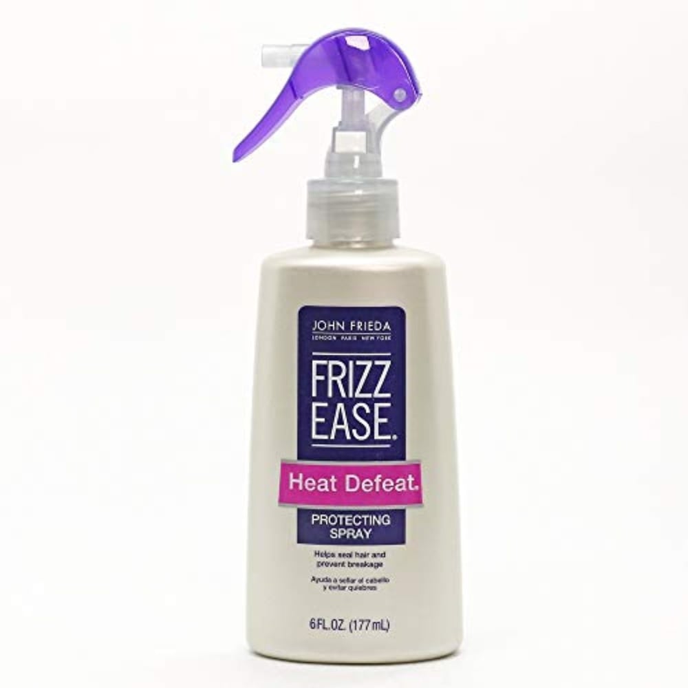 John Frieda Frizz Ease Heat Defeat Protecting Spray, 6 Ounces, Thermal Protector, Formulated With Nourishing Jojoba Oil And Aloe Leaf
