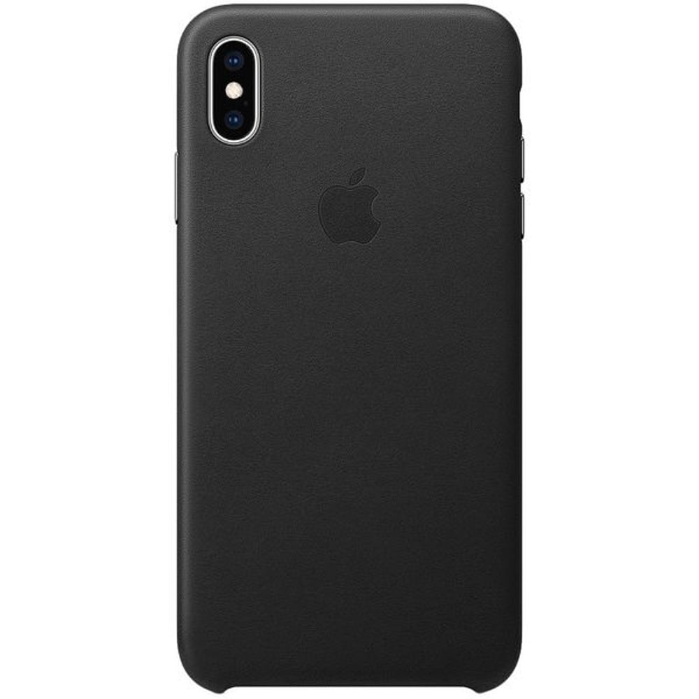 Apple Leather Case Black For iPhone Xs Max