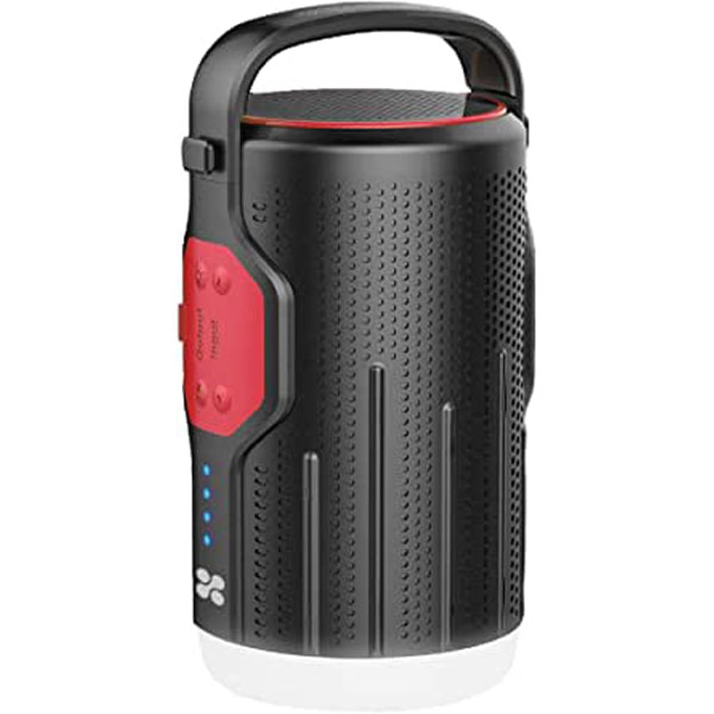 Promate Bluetooth Speaker With LED Camping Light Red