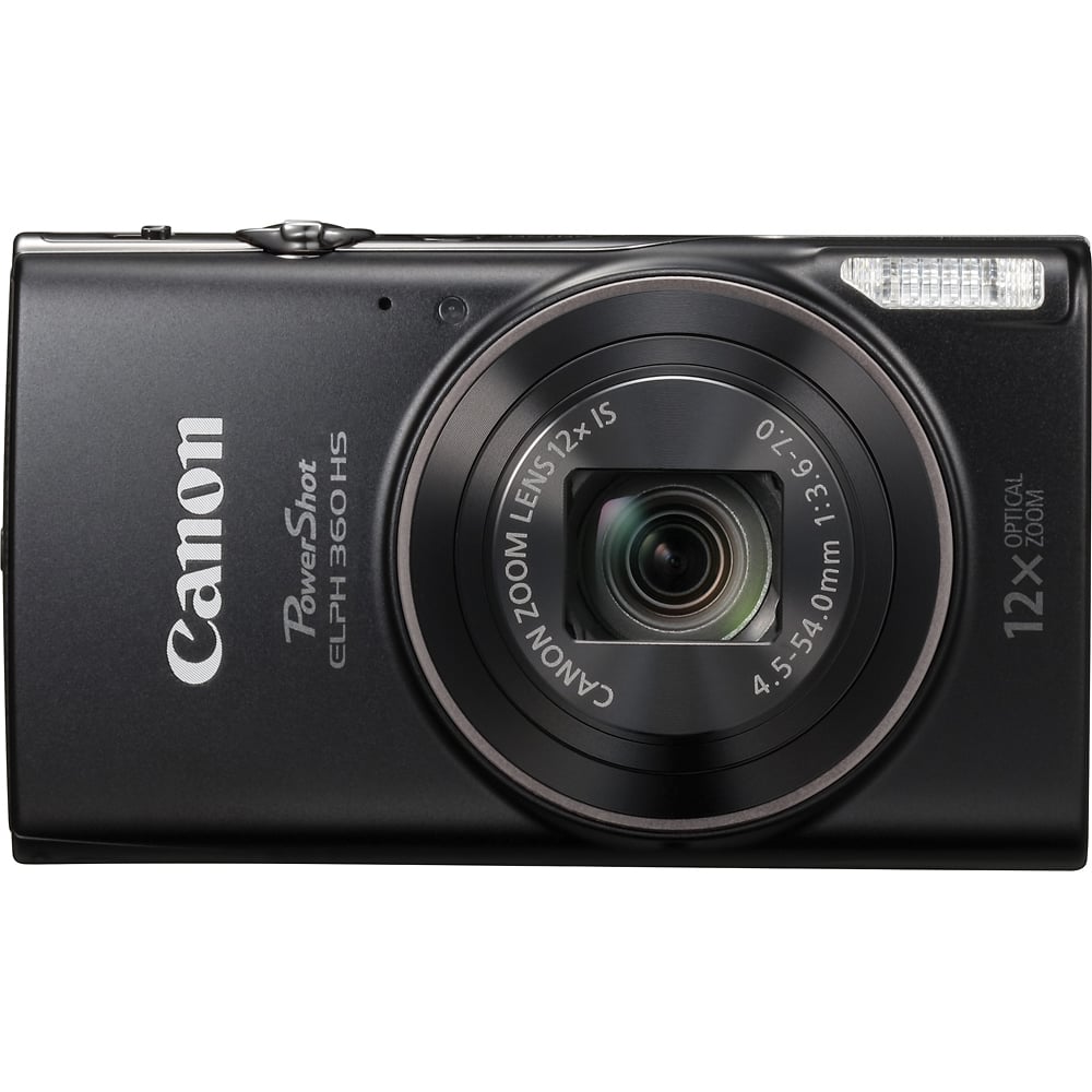Canon Powershot ELPH 360 HS - 20.2 Megapixel Digital Camera - Black