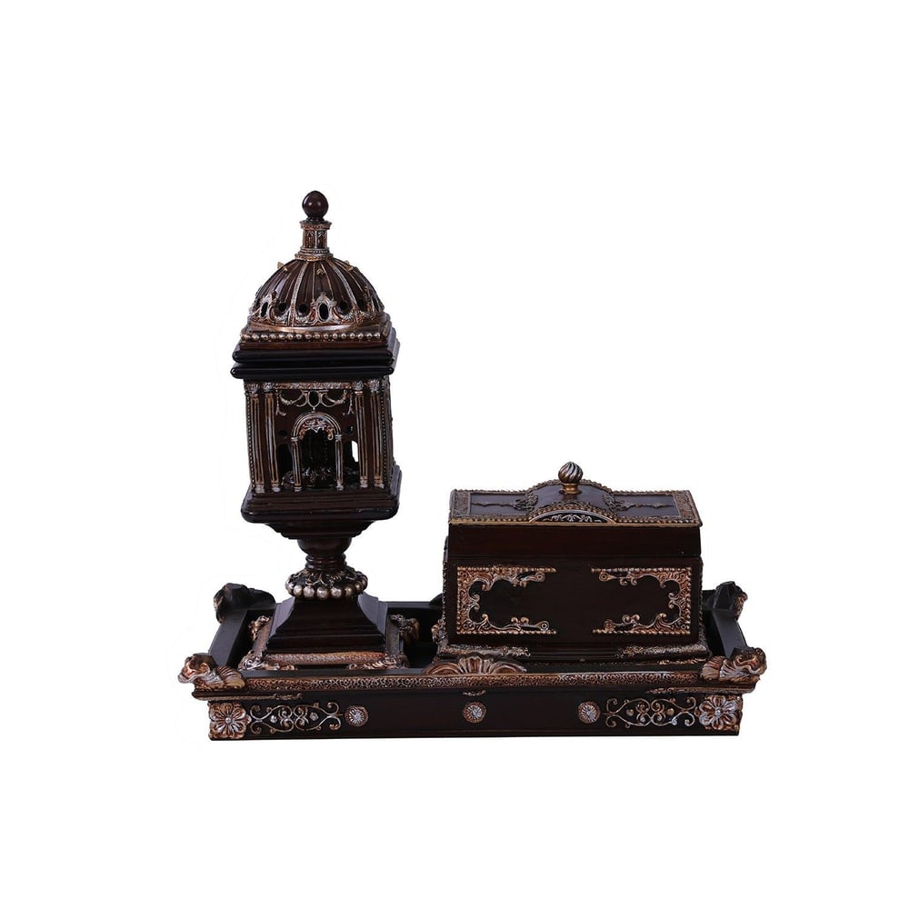 Pan Emirates Malari Wooden Burner Brown