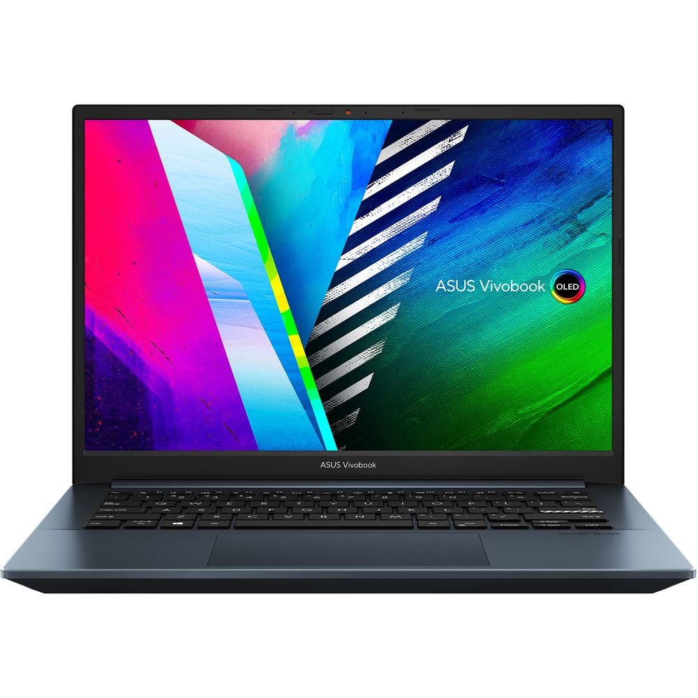 Asus Vivobook Pro 14 M3401QA-OLED0R5W Laptop – Core Ryzen 5 3.3GHz 8GB 512GB Shared Win11Home 14inch OLED Blue English/Arabic Keyboard