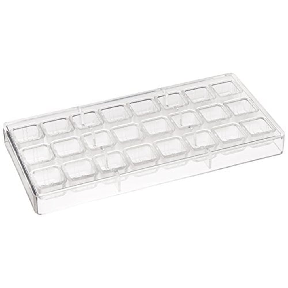 Fat Daddio's Chocolate Polycarbonate Square Gift Box Candy & Chocolate Mold, 11