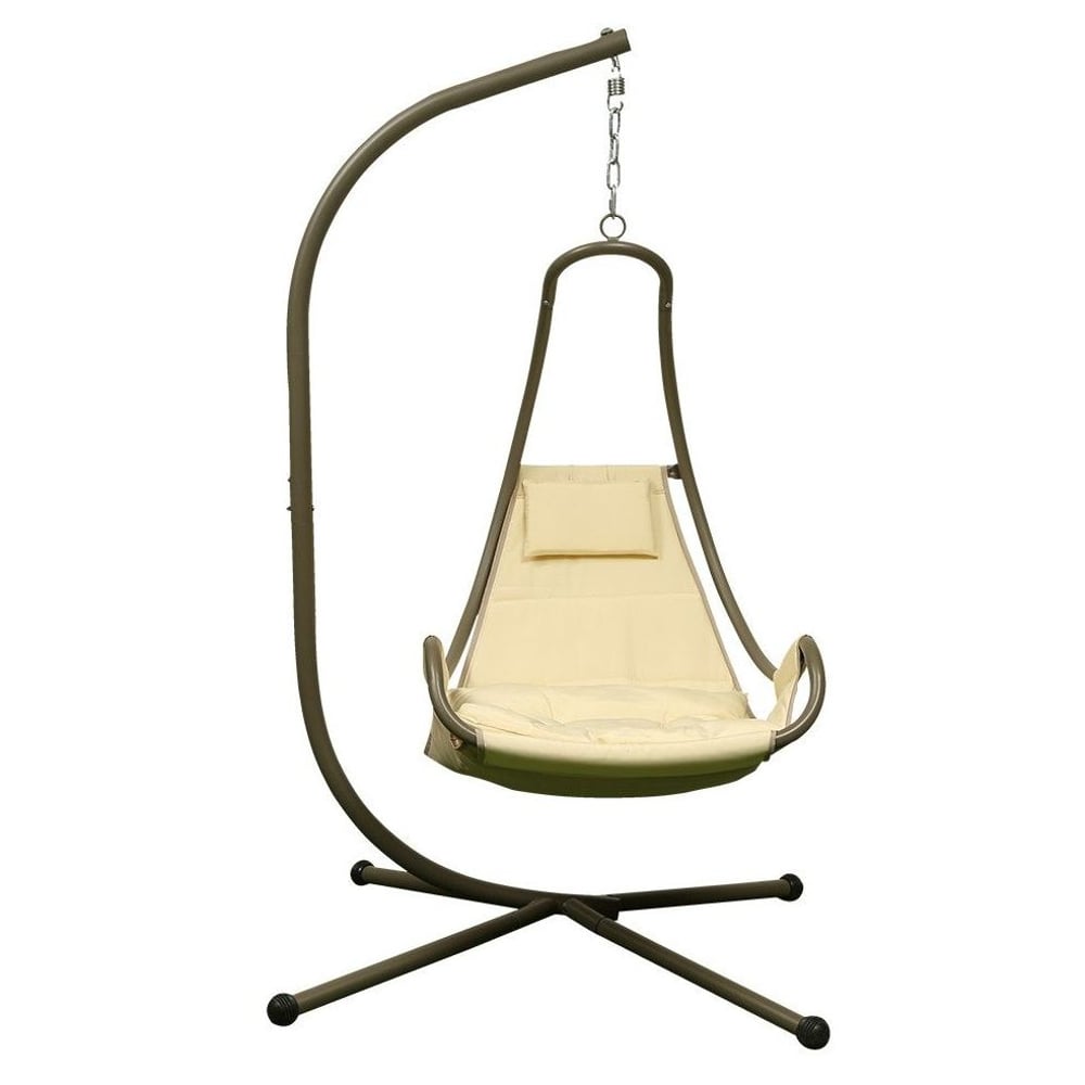 Pan Emirates Maguire Garden Hanging Cage Swing Beige