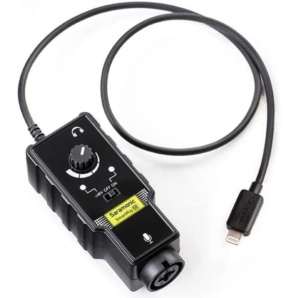 Saramonic Xlr Microphone & 6.35mm Guitar Audio Adapter With Lightning Output Connector Professional Video Microphone (smartrigdi)