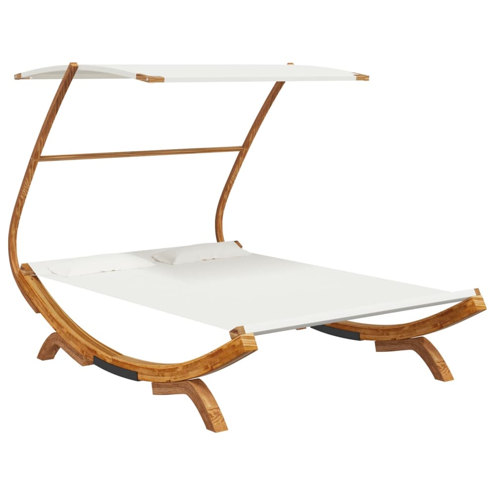 Vidaxl Hammock With Canopy 165x203x138 Cm Solid Bent Wood Cream Vidaxl Hammock With Canopy 165x203x138 Cm Solid Bent Wood Cream