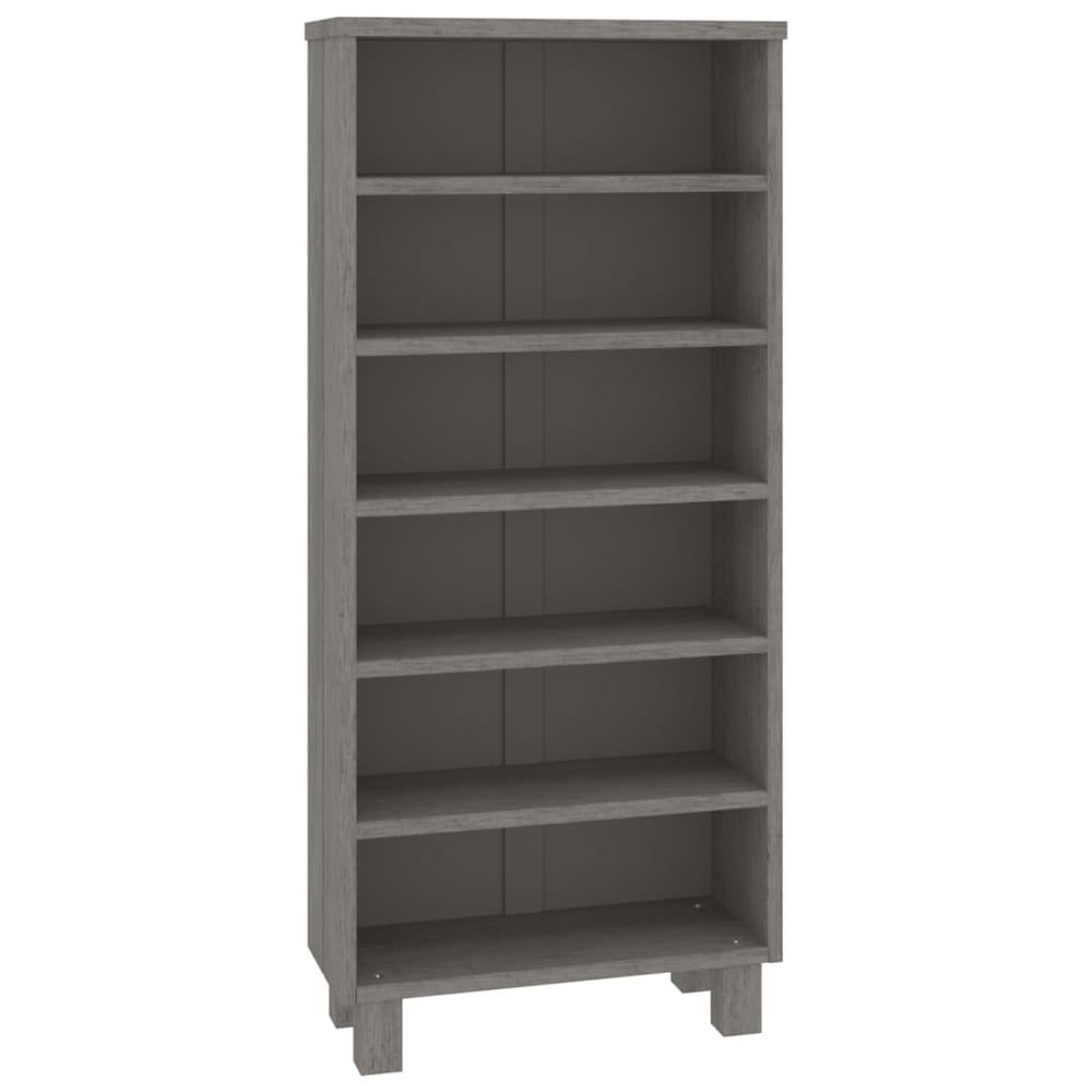 vidaXL CD Cabinet HAMAR Light Grey 45x18x100 cm Solid Wood Pine
