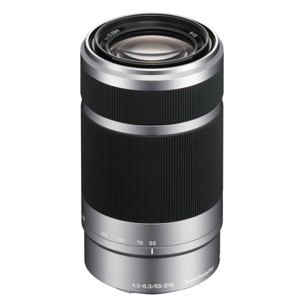 Sony E 55-210mm f/4.5-6.3 OSS Lens Silver SEL55210