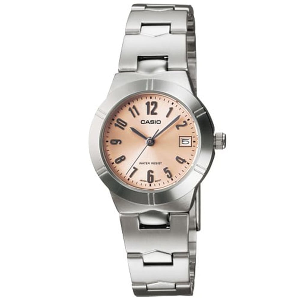 CASIO Women's Analog Pink Dial Watch - LTP-1241D-4A3