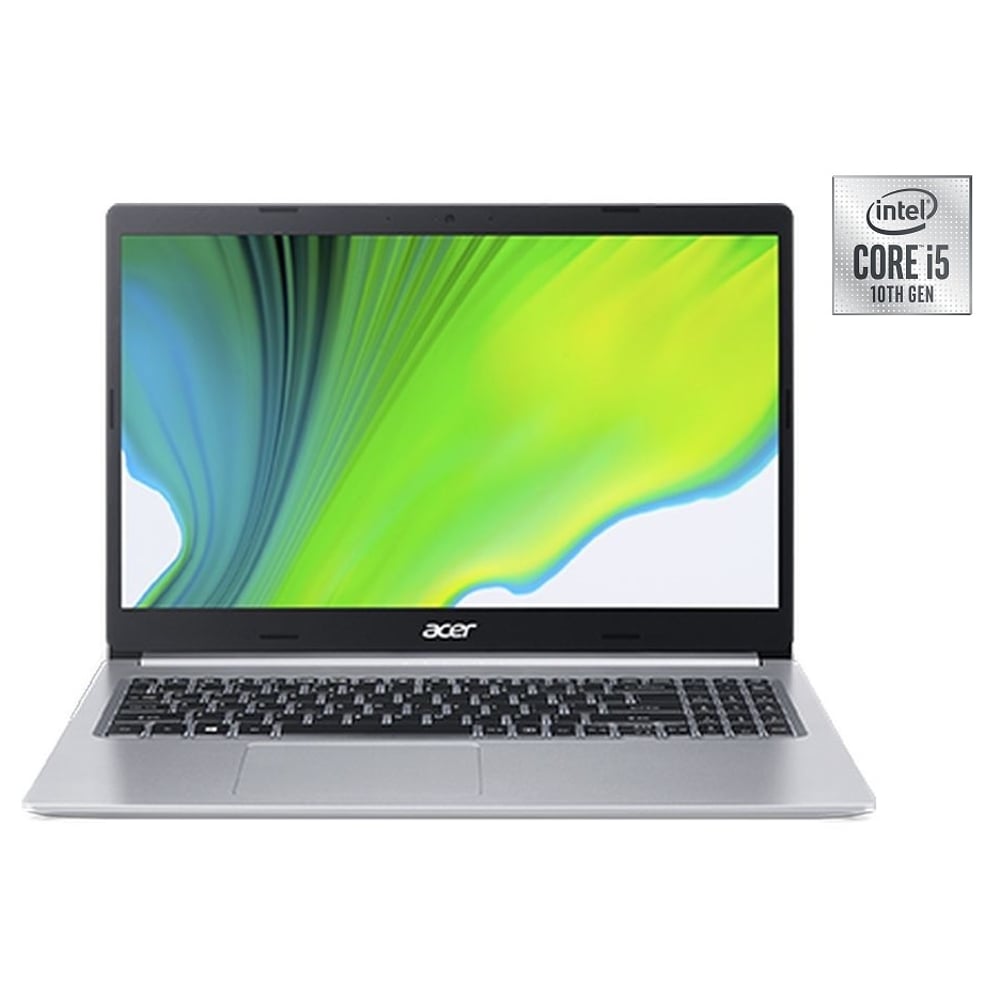 Acer Aspire 5 A514-53G-518D Laptop - Core i5 1GHz 8GB 512GB 2GB Win10 14inch FHD Silver English/Arabic Keyboard