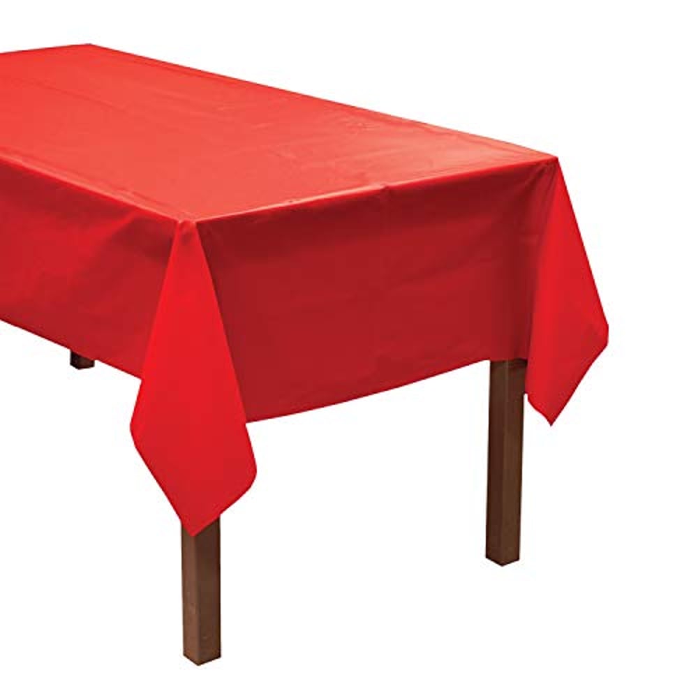 Party Essentials Heavy Duty Plastic Table Cover Available In 44 Colors, 54