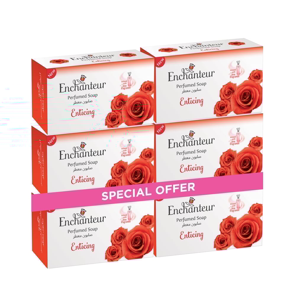 Enchanteur Soap (6X125Gm)(6Enticing) Enchanteur Soap (6X125Gm)(6Enticing)