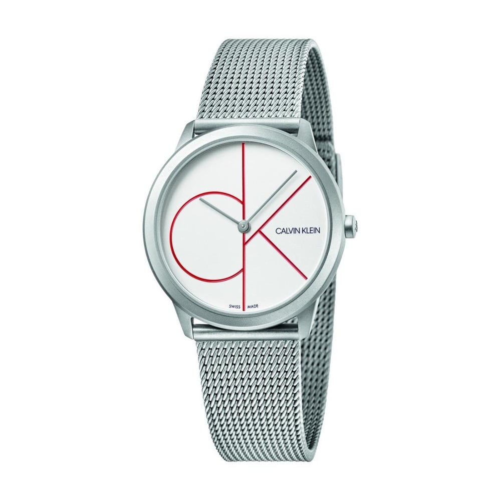 Calvin Klein Minimal Silver Stainless Steel Unisex Watch - K3M521-52