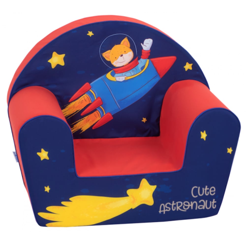 Delsit Arm Chair - Cute Astronaut Red