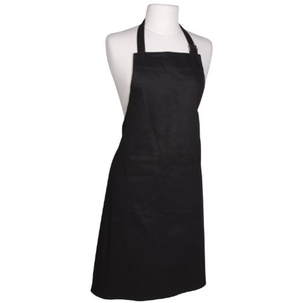 Now Designs Basic Cotton Kitchen Chef's Apron, Black