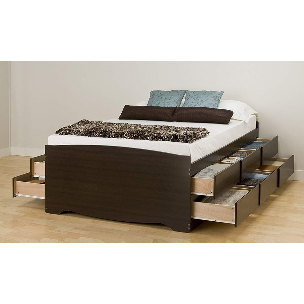 Chelsea Cherry King Mate Platform Storage Bed Super King Bed without Mattress Black