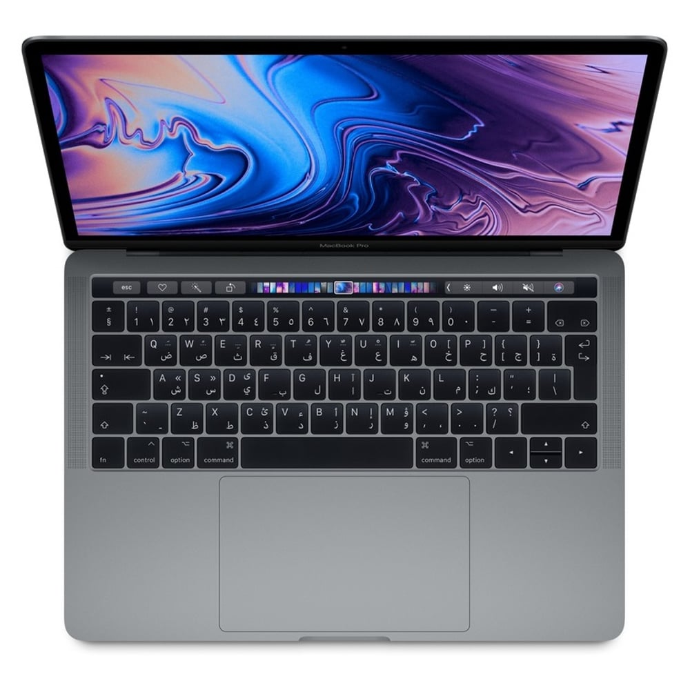 MacBook Pro 13-inch with Touch Bar and Touch ID (2019) - Core i5 1.4GHz 8GB 256GB Shared Space Grey English/Arabic Keyboard