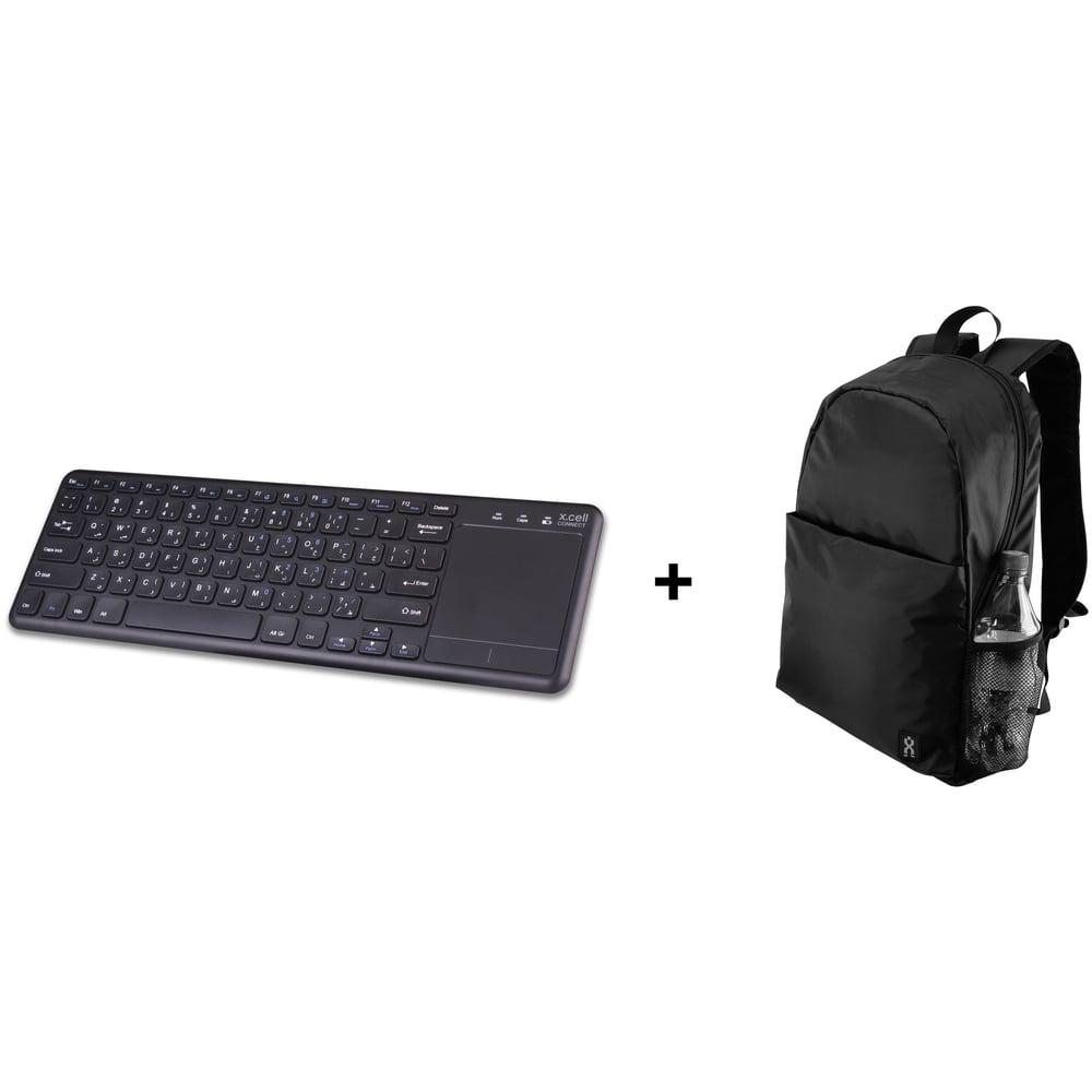 Xcell KB500M Wireless Keyboard + BG200BP Laptop Back Pack 15.6inch