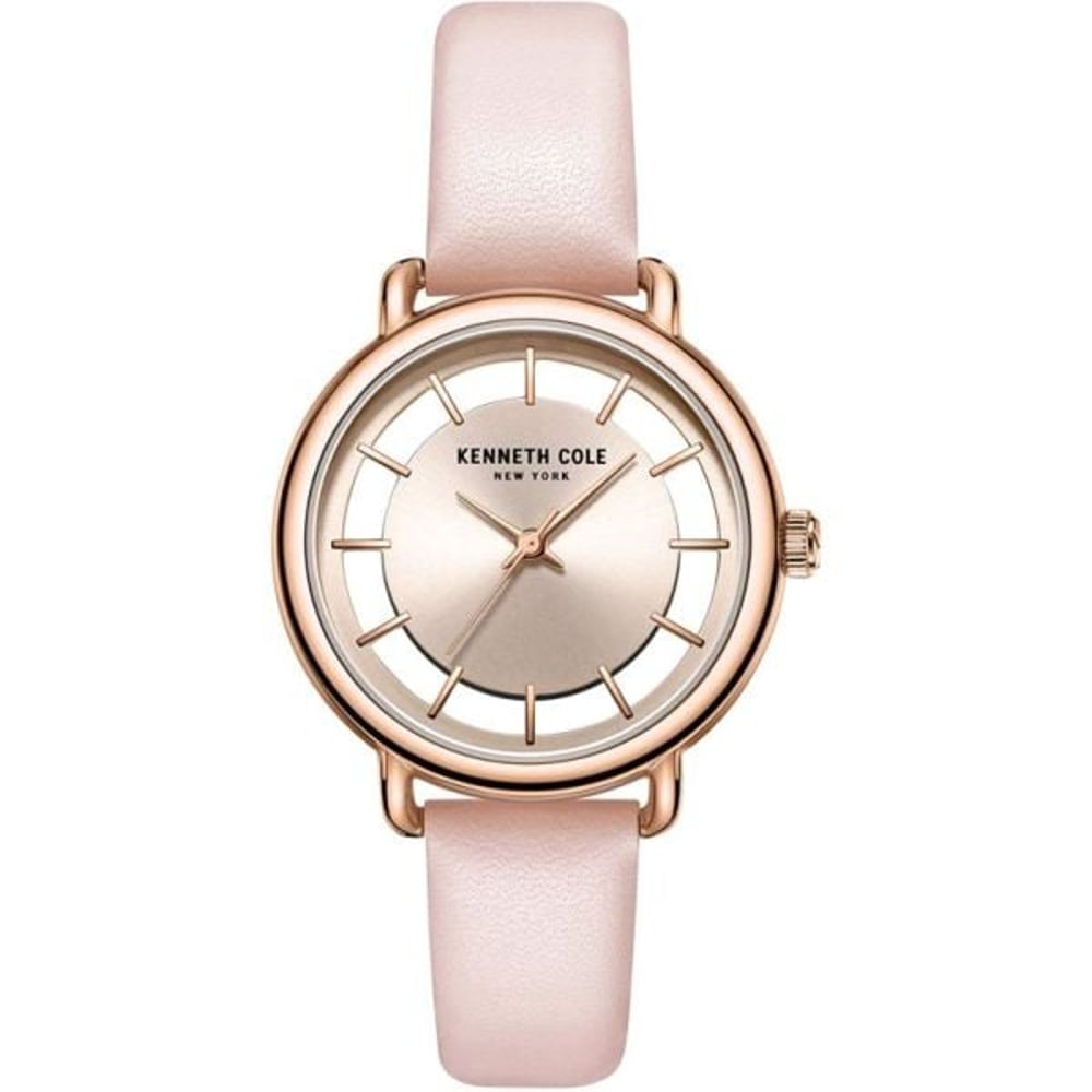 Kenneth Cole KC50790006 Rose Gold Case & Pink Genuine Leather Strap Watch Kenneth Cole KC50790006 Rose Gold Case & Pink Genuine Leather Strap Watch