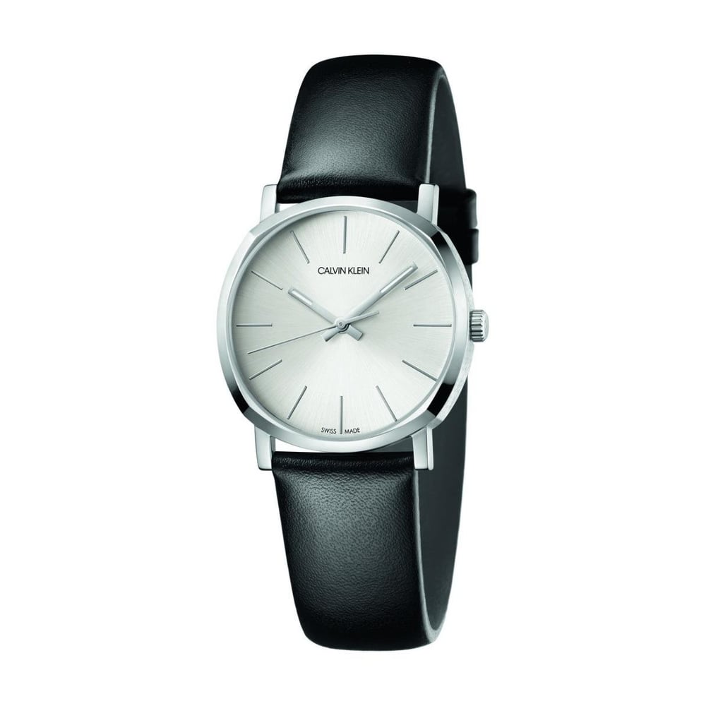 Calvin Klein Posh Black Leather Women Watch - K8Q331-C6
