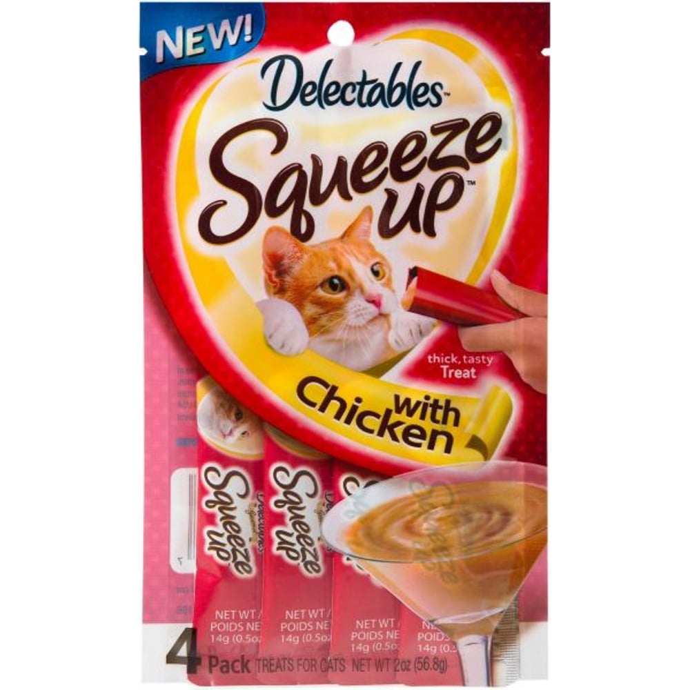 Hartz Delectables Squeeze Up Chicken Lickable Cat Treat, 2.0-oz, Pack of 4 Hartz Delectables Squeeze Up Chicken Lickable Cat Treat, 2.0-oz, Pack of 4