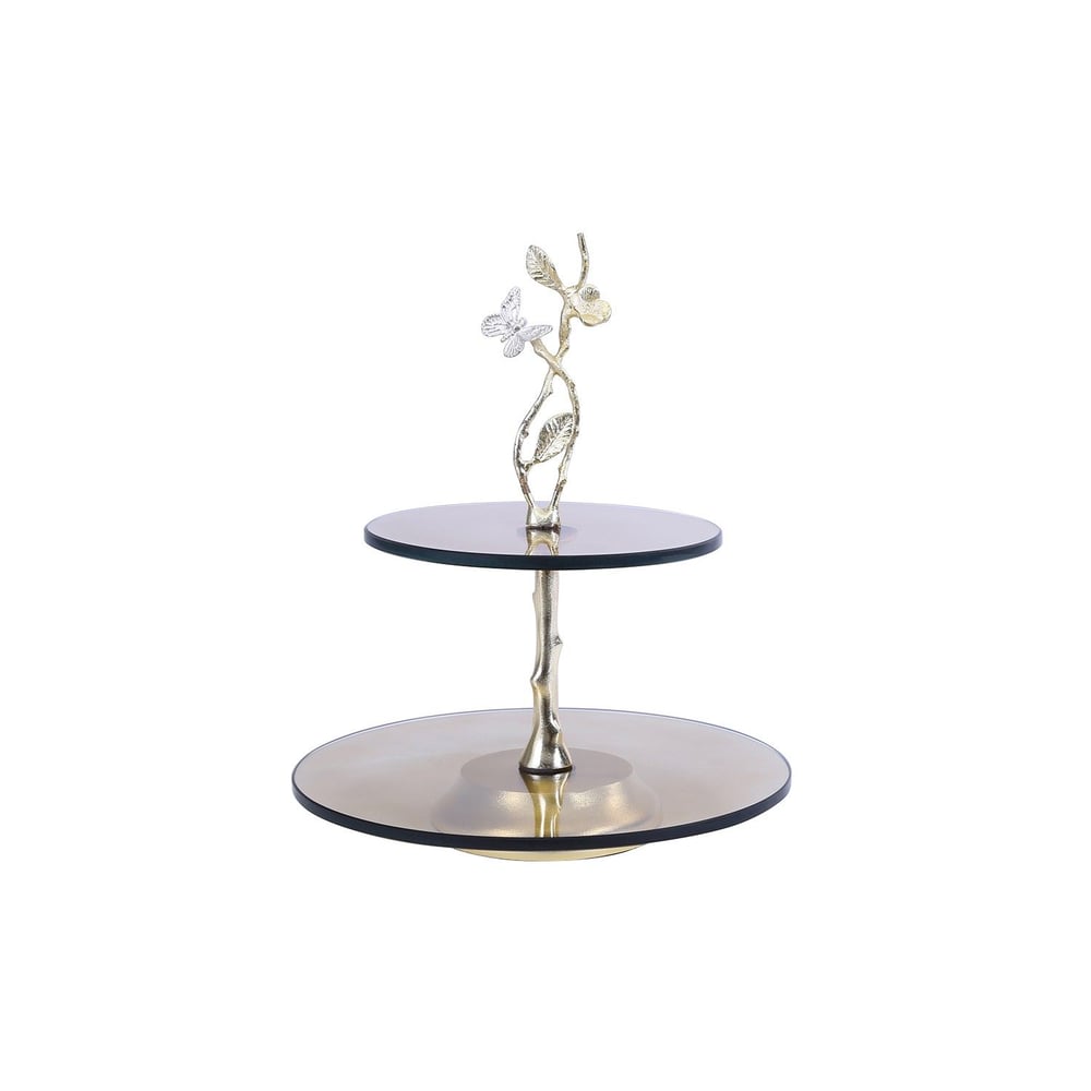 Pan Emirates Maliya 2Tier Cake Stand Gold
