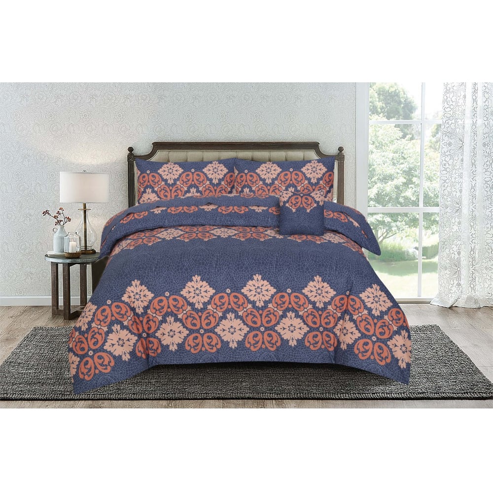 Kassino Bed Sheet Single 2pcs Set Fabbr Grey Copper