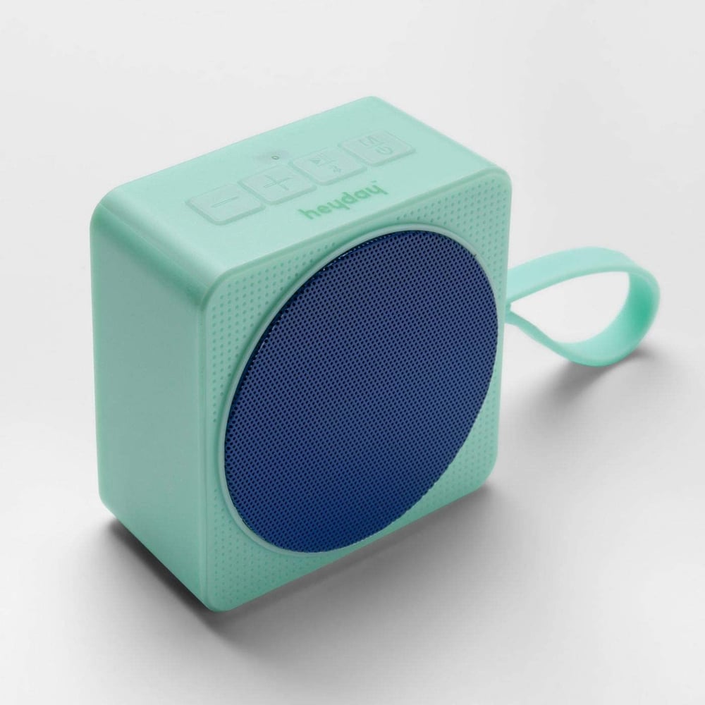 Heyday Small Portable Bluetooth Speaker With Loop - Teal/Blue Heyday Small Portable Bluetooth Speaker With Loop - Teal/Blue