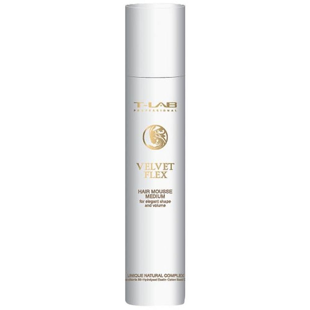 T Lab Professional Velvet Flex Medium Hair Mousse 100ml T Lab Professional Velvet Flex Medium Hair Mousse 100ml