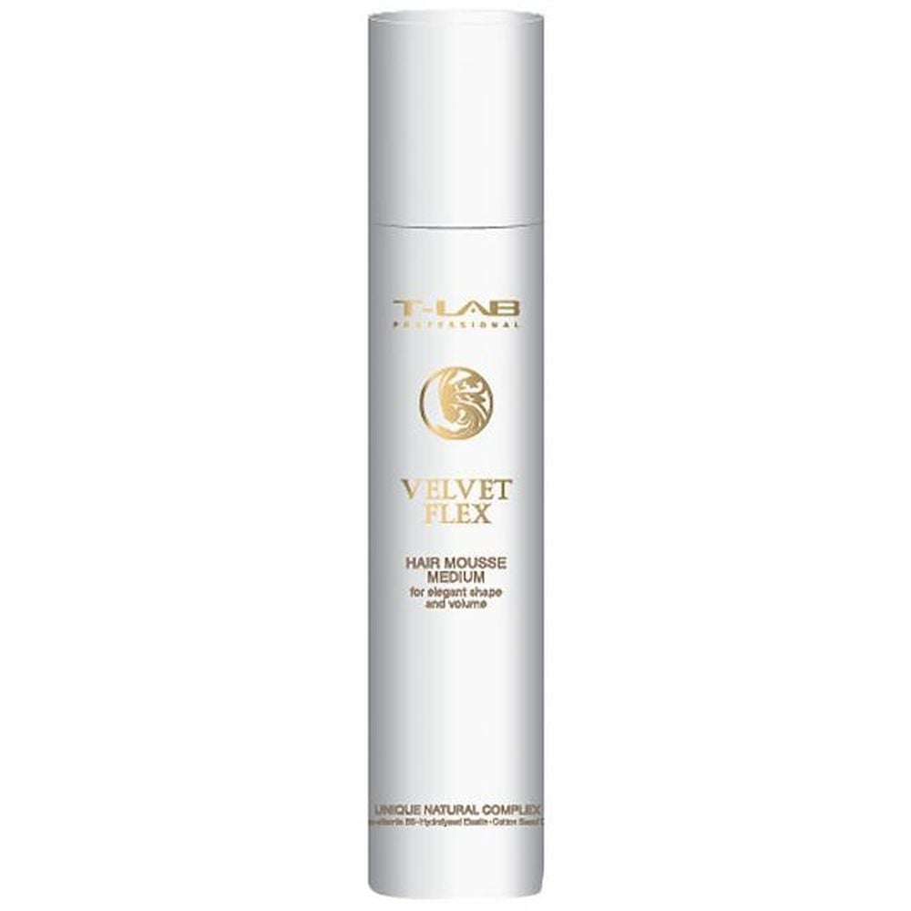 T Lab Professional Velvet Flex Medium Hair Mousse 100ml