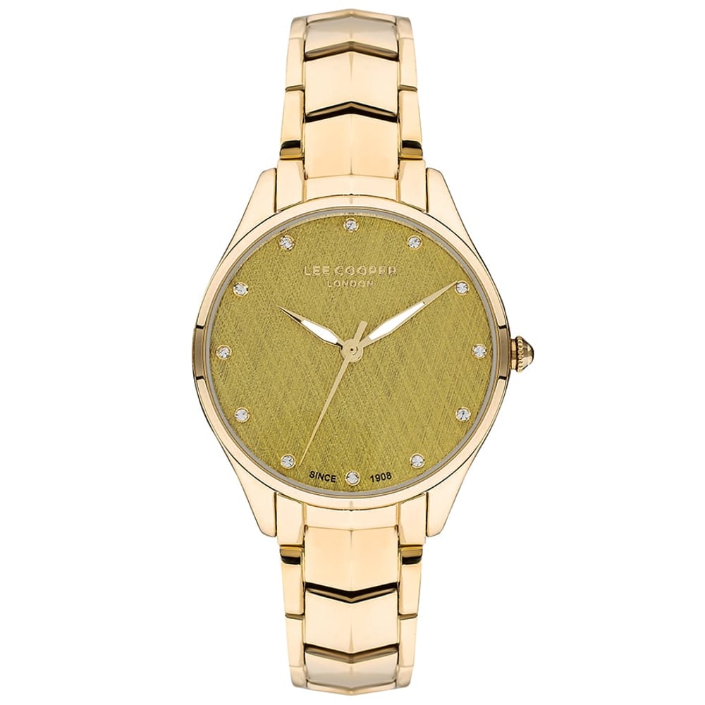 LEE COOPER Women's Analog Gold Dial Watch - LC07393.110 LEE COOPER Women's Analog Gold Dial Watch - LC07393.110