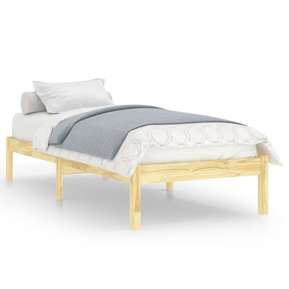 vidaXL Bed Frame Solid Wood Pine 90x200 cm