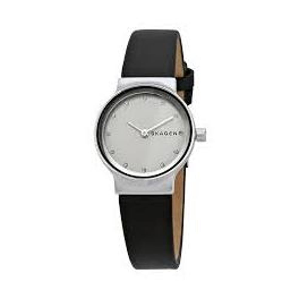 Skagen Freja Black Leather Women Watch SKW2668 Skagen Freja Black Leather Women Watch SKW2668