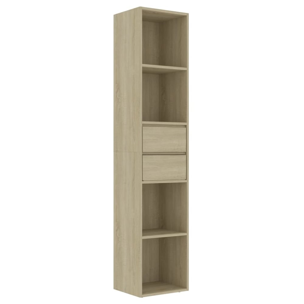 Vidaxl Book Cabinet Sonoma Oak 36x30x171 Cm Engineered Wood