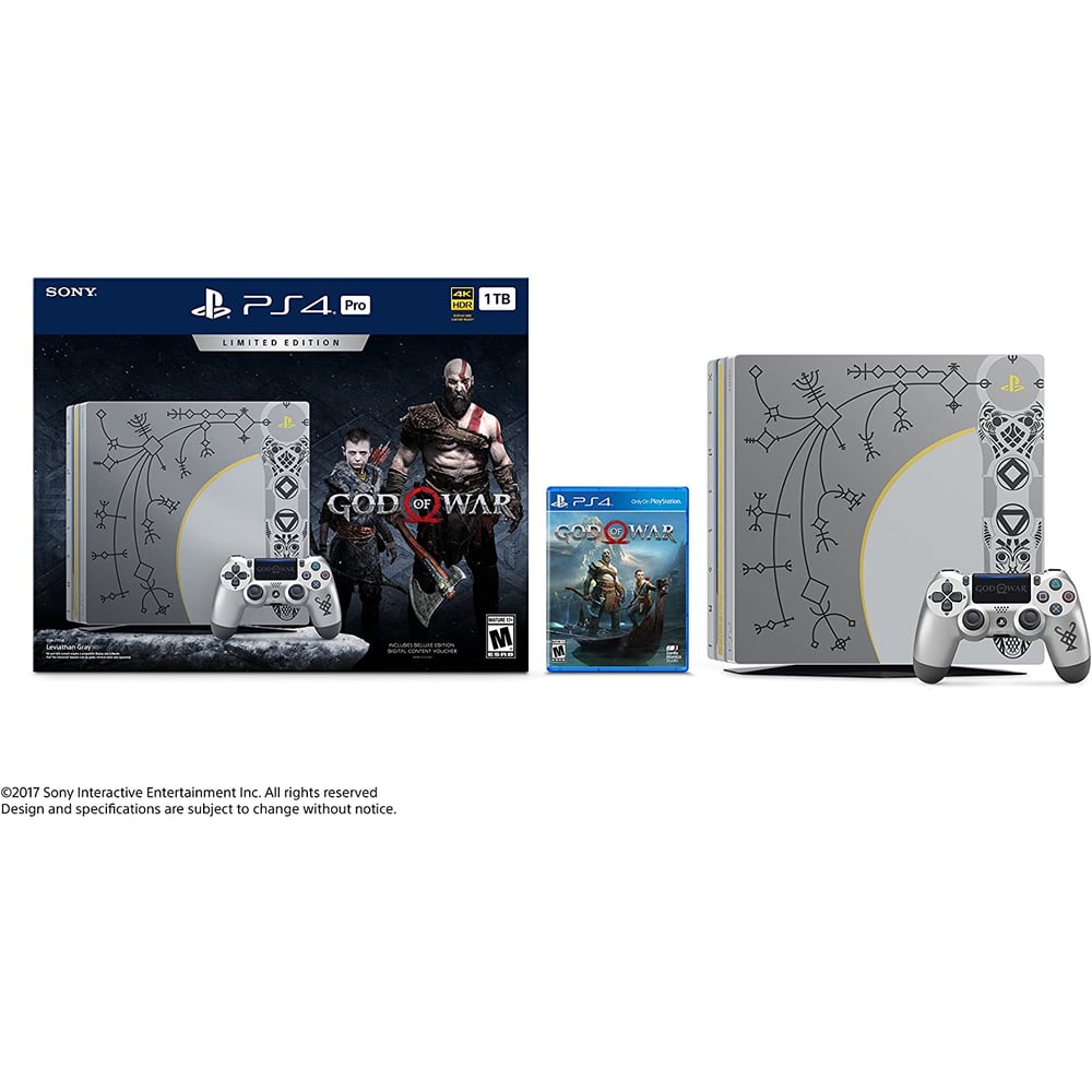 Sony PlayStation 4 Pro 1TB Console Bundle with God of War Limited Edition Sony PlayStation 4 Pro 1TB Console Bundle with God of War Limited Edition