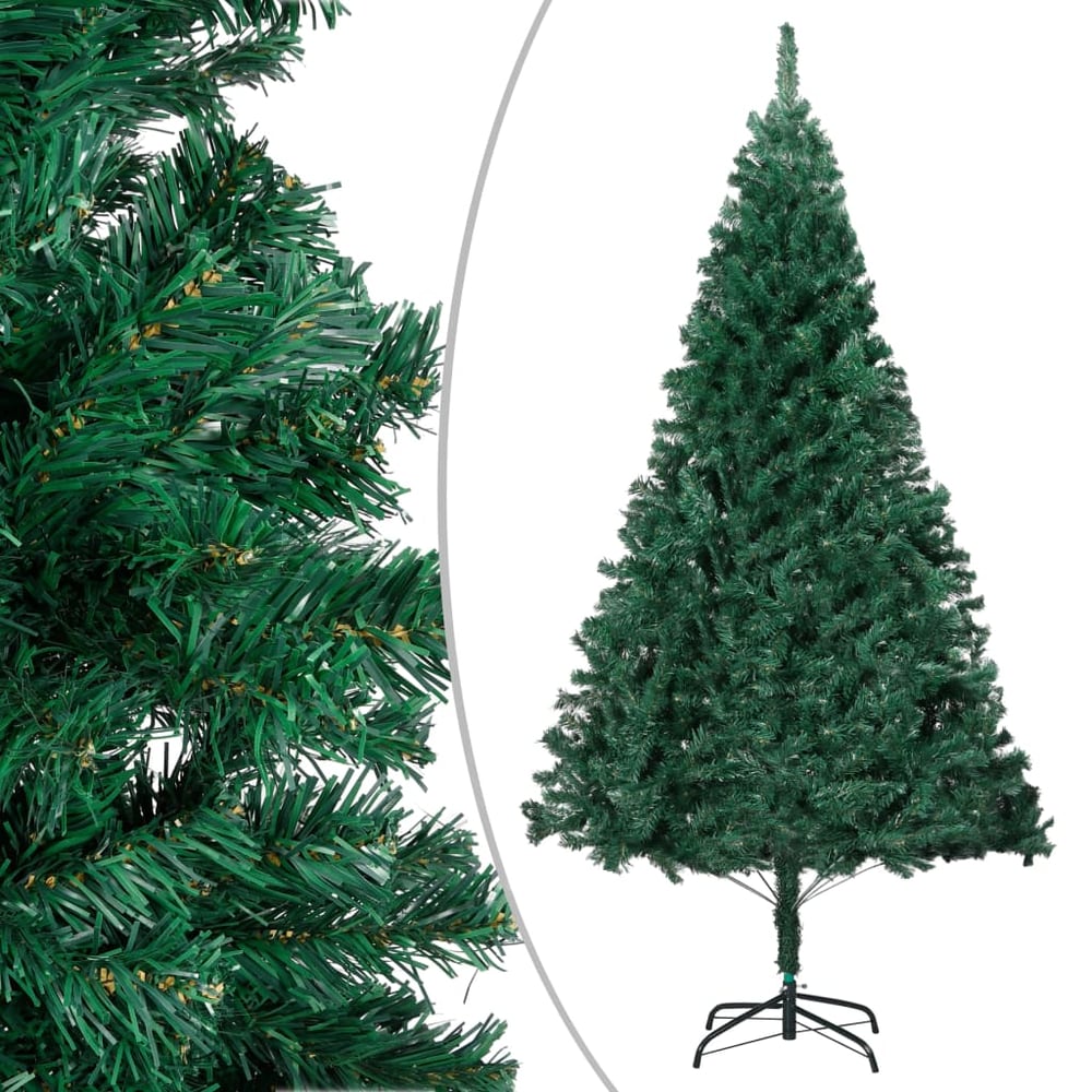 vidaXL Artificial Christmas Tree with Thick Branches Green 120 cm PVC vidaXL Artificial Christmas Tree with Thick Branches Green 120 cm PVC