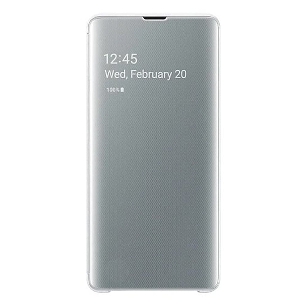 Samsung Clear View Flip Case White For Galaxy S10 Plus Samsung Clear View Flip Case White For Galaxy S10 Plus