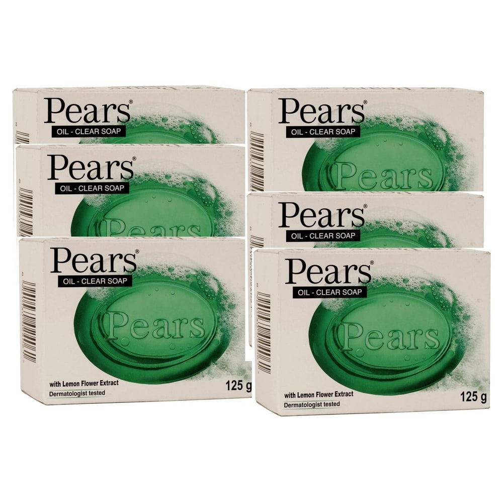 Pears 2HP1051 Oil Clear Soap 125gm Pack of 6 Pears 2HP1051 Oil Clear Soap 125gm Pack of 6