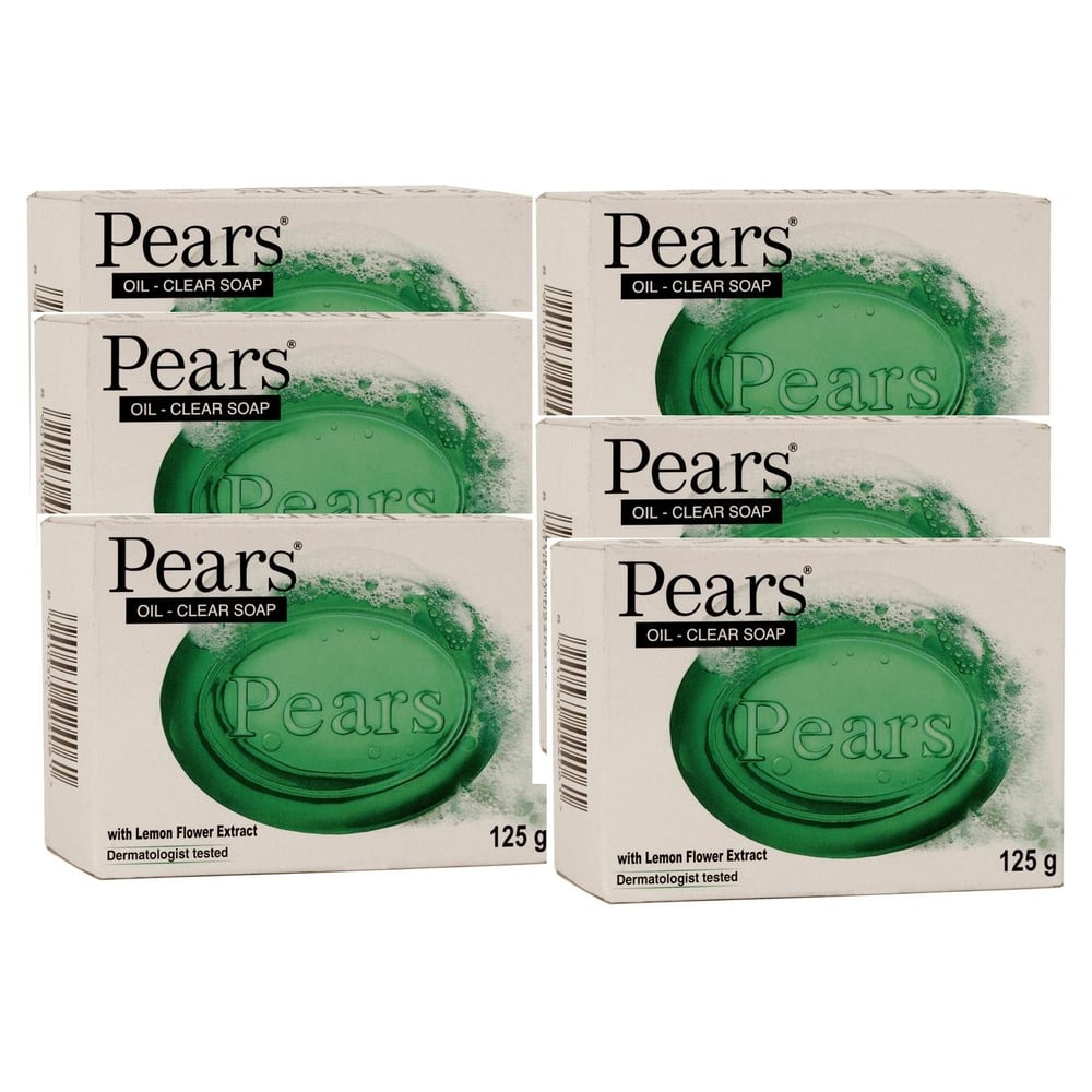 Pears 2HP1051 Oil Clear Soap 125gm Pack of 6