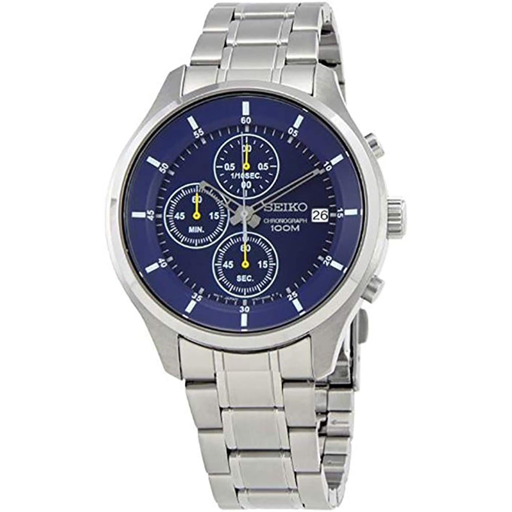 Seiko Chronograph Silver Metal Analog Watch For Men SKS537P1