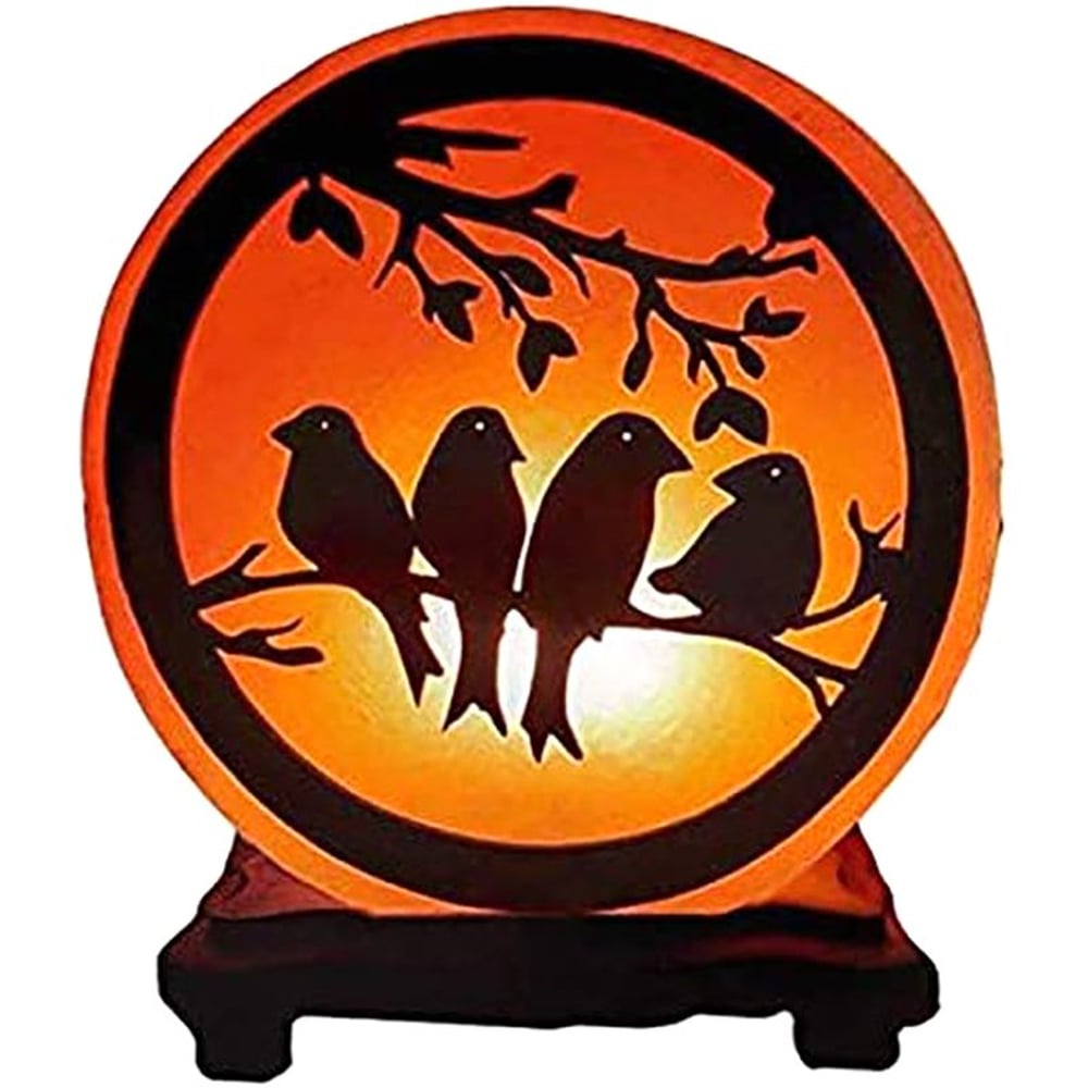 Himalayan Salt Birds and Tree Style Lamp