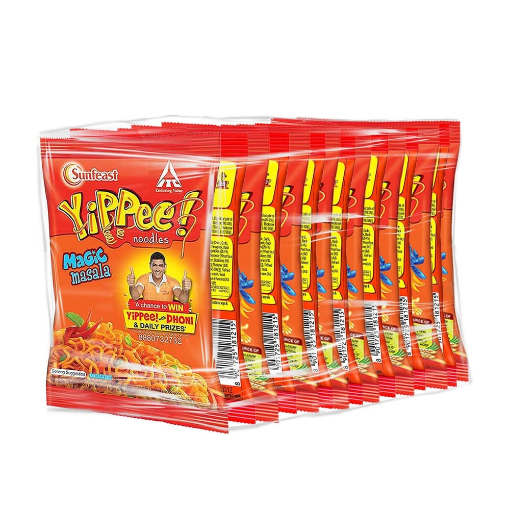 Sunfeast Noodles - Yippee Noodles Magic Masala 60g (Pack of 15)