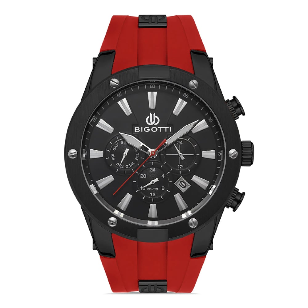 Bigotti Milano Mens Silicon Strap Watch - Bg.1.10354-5 Bigotti Milano Mens Silicon Strap Watch - Bg.1.10354-5