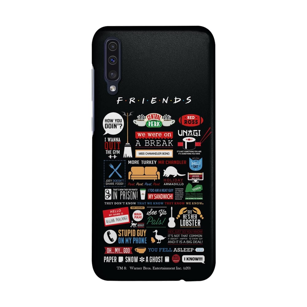 Macmerise Friends Infographic - Sleek Phone Case For Samsung A50 Macmerise Friends Infographic - Sleek Phone Case For Samsung A50