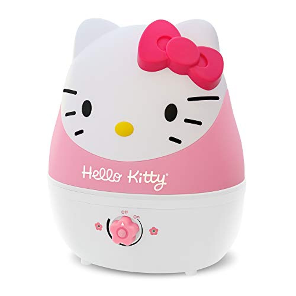 Crane Adorable Ultrasonic Cool Mist Humidifier, Filter Free, 1 Gallon, 24 Hour Run Time, Hello Kitty , Whisper Quite, For Home Bedroom Baby Nursery