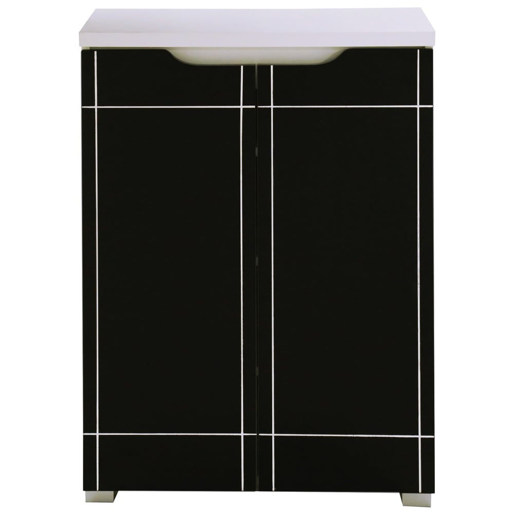 Home Style Cato Shoe Cabinet Sdc White & Black