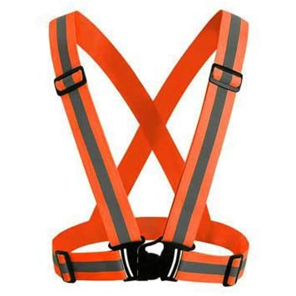 Reflective Vest Running Gear, Adjustable Safety Vest, Outdoor Reflective Belt High Visibility for Night Running, Jogging, Walking, Cycling, Motorcycle, Dog Walk | Orange Reflective Vest Running Gear, Adjustable Safety Vest, Outdoor Reflective Belt High Visibility for Night Running, Jogging, Walking, Cycling, Motorcycle, Dog Walk | Orange